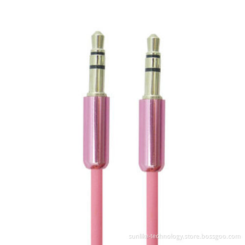 AUX Cables with 3.5 Jack to Jack, Available in Various Colors